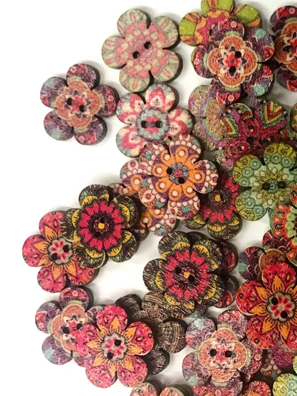 Vintage Style Plum Button For DIY Craft