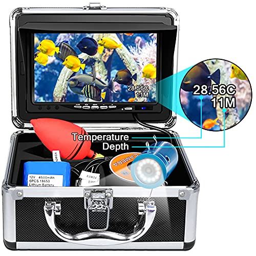 Portable Underwater Fishing Camera,HXEY with Water Depth and Temperature Function