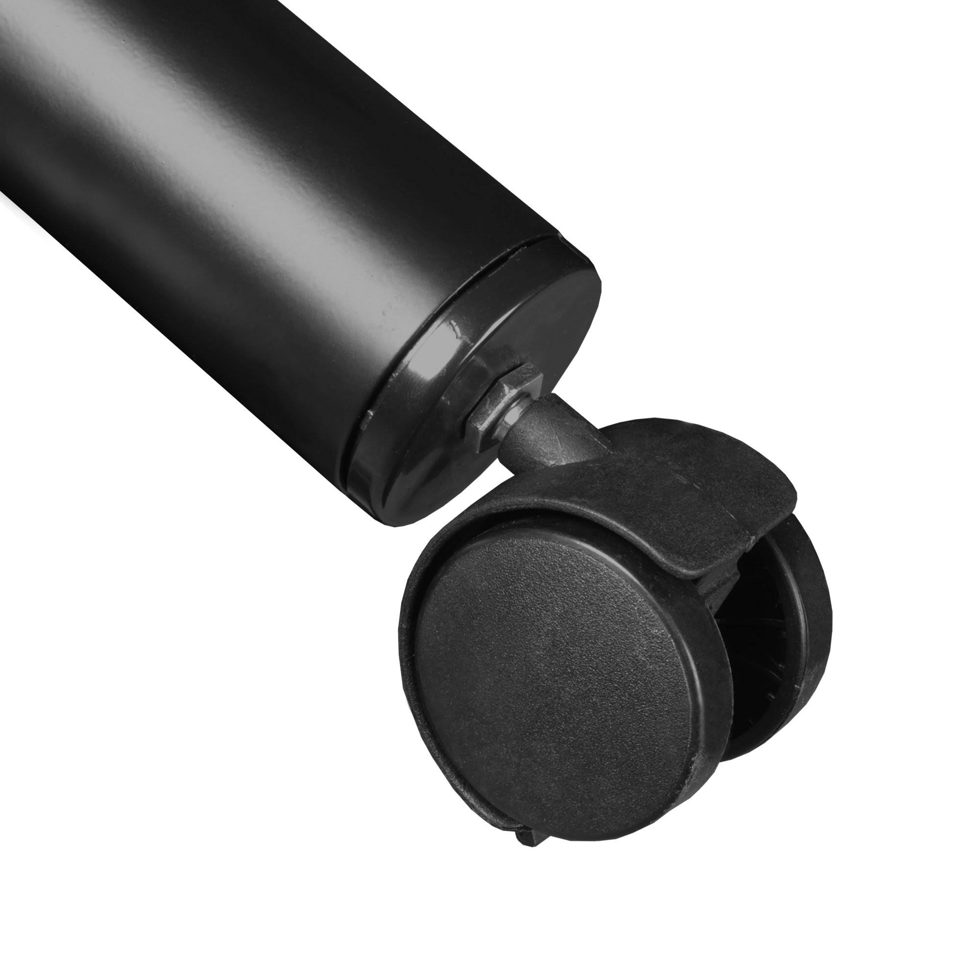 Regency Kee 36x22 Round Mobile Breakroom Table- Grey/ Black