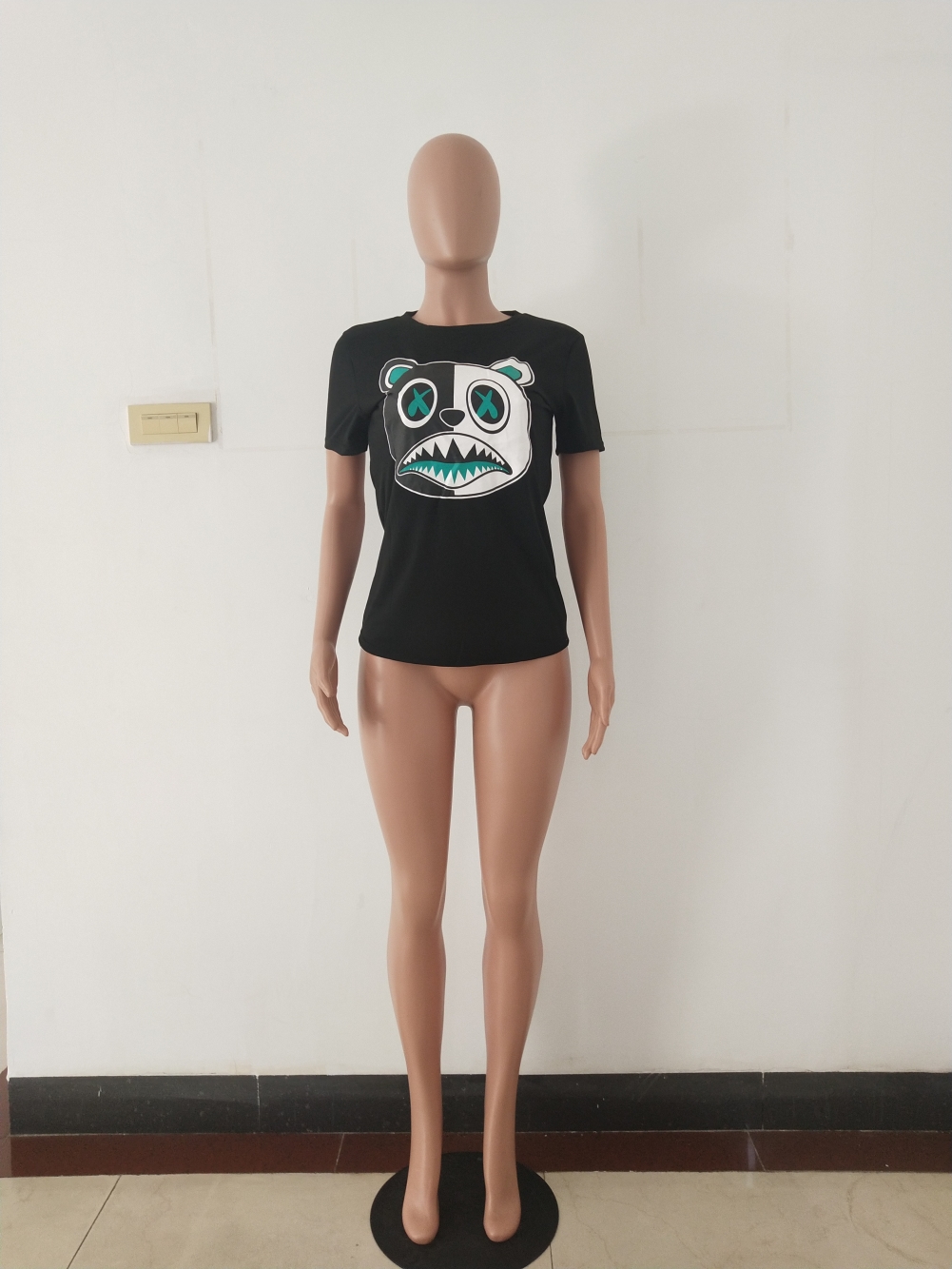 Summer Print O-Neck Shirt