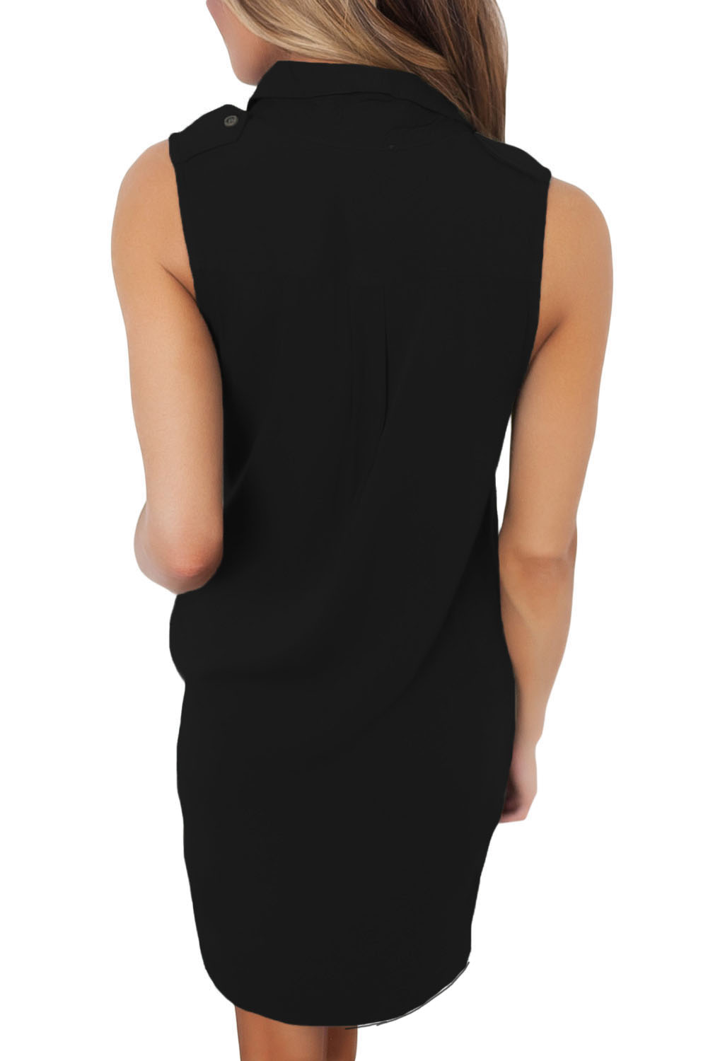 Black Button Down Tunic