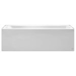 Studio Integral Apron Bathtub Left Drain 60 in. x 32 in. in Arctic White