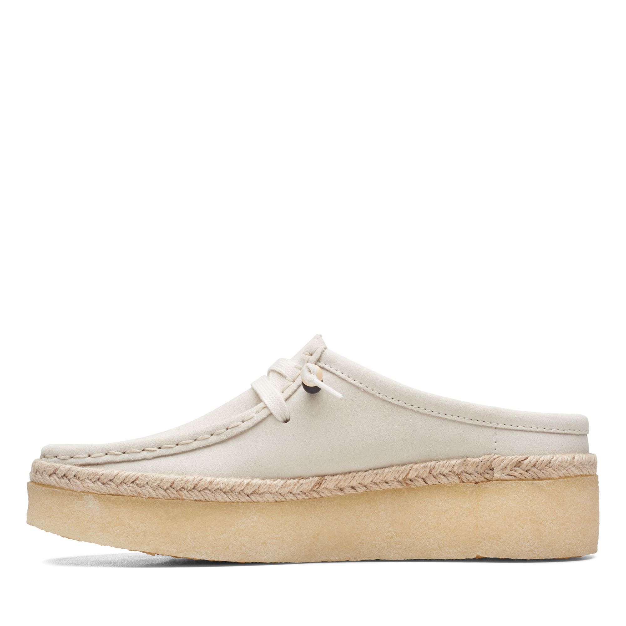 Women  Wallabee Cup Lo White Suede