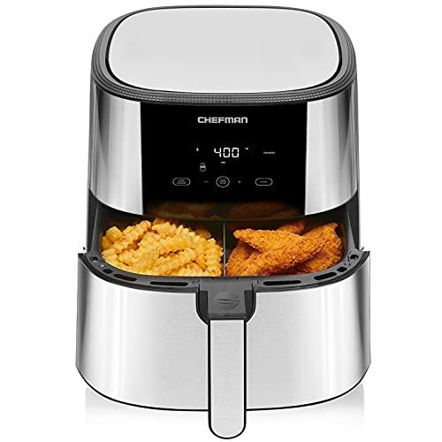 Air Fryer, XL 8-Qt Capacity, Basket Divider For Dual Cooking