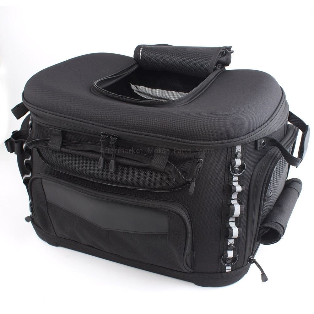 Motorcycle Dog Cat Palace Pet Carrier Pet Bag Black Tail Bag For Motorbikes