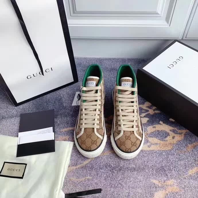 20秋季最新专柜款-古驰Gucci秋季新款1977系列高帮版！超经典好看 休闲运动百搭