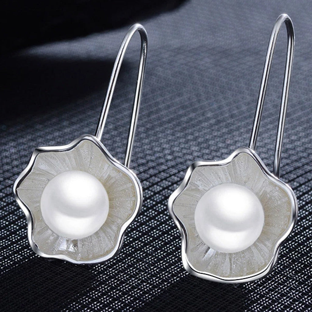 Lotus Pearl Fresh Earrings