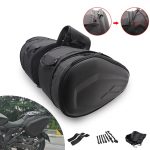 2pcs Universal Motorcycle Waterproof Moto Helmet Race Travel Bag Suitcase Saddlebag