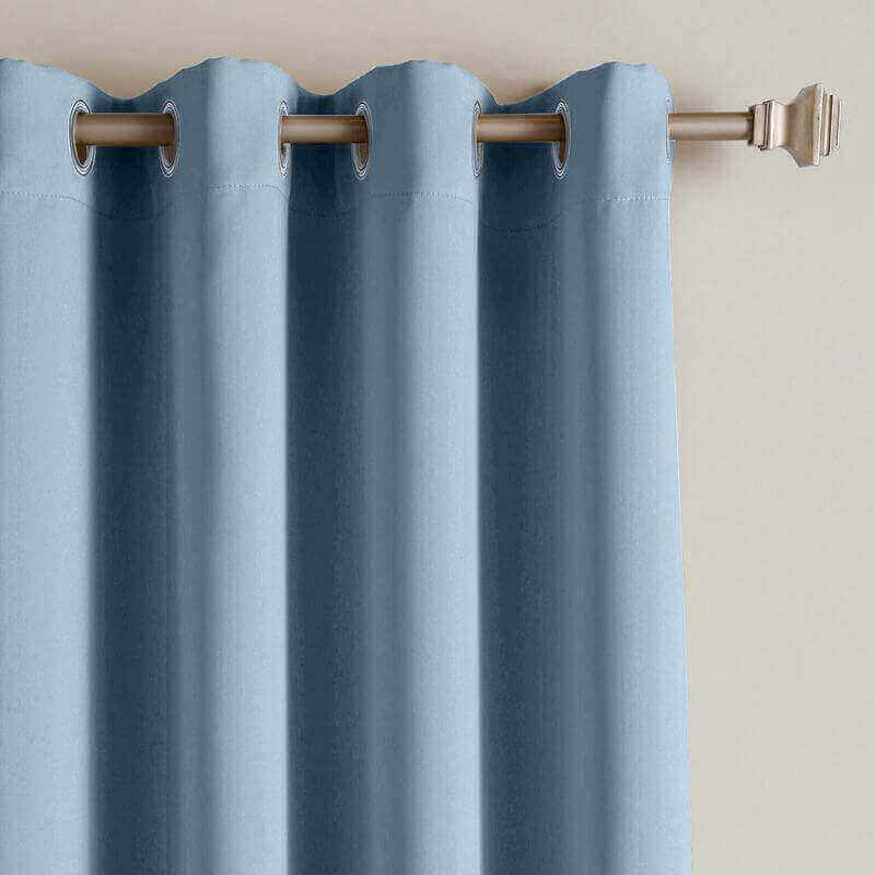 CUSTOM Edoardo Sky Blue Outdoor Curtain