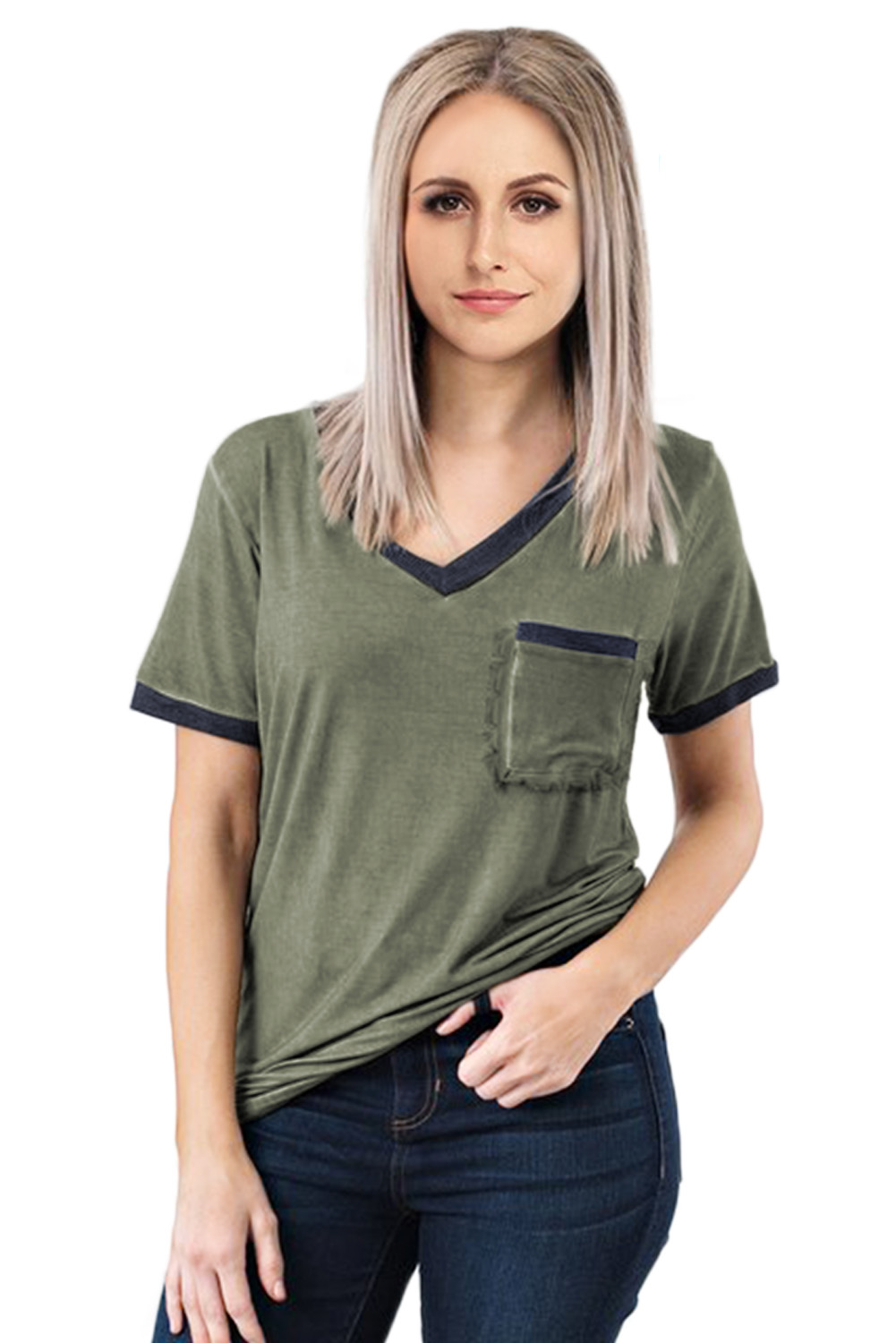 Green Pol Me Closer Top