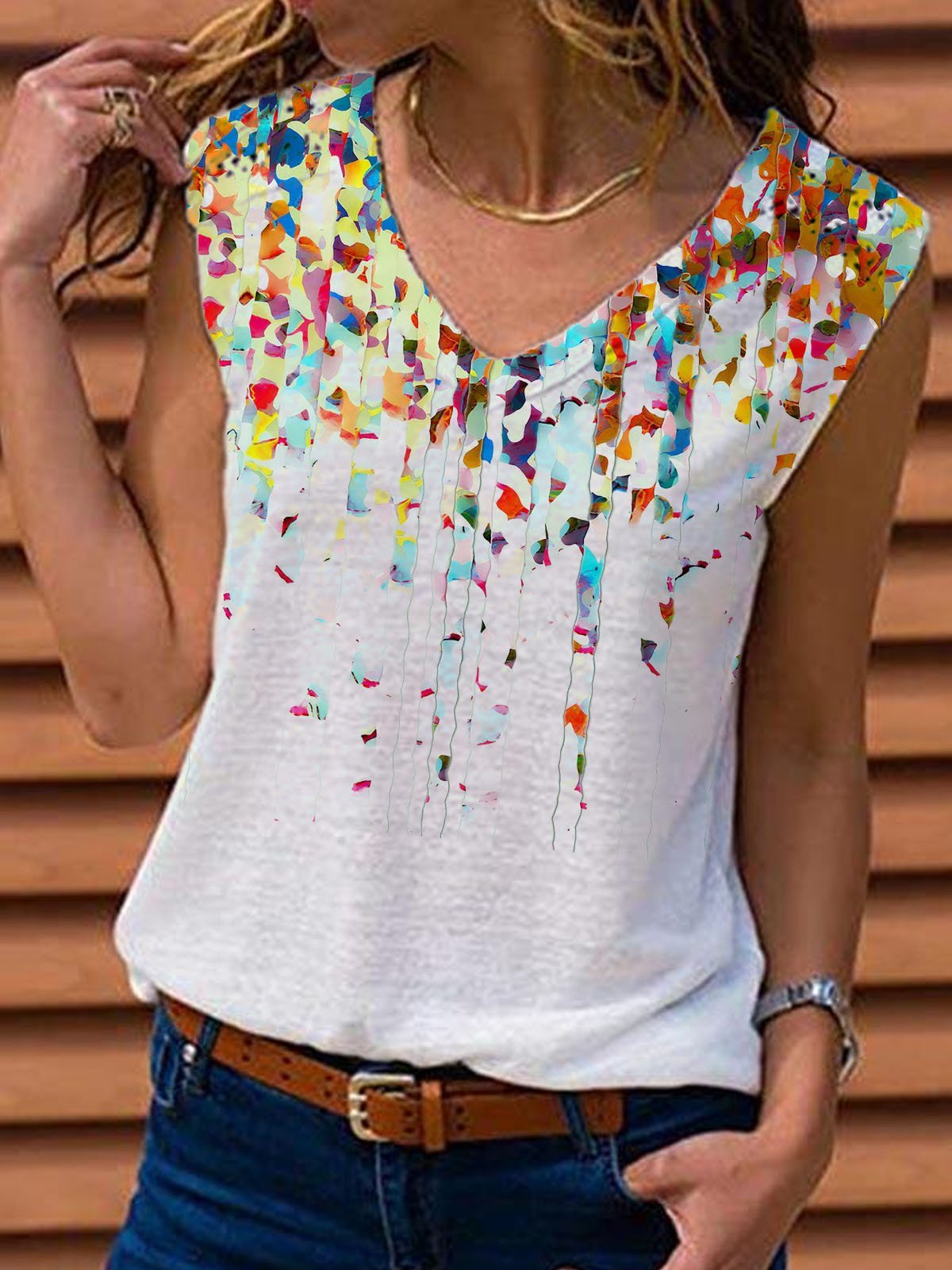 Abstract Printed Shirts & Tops