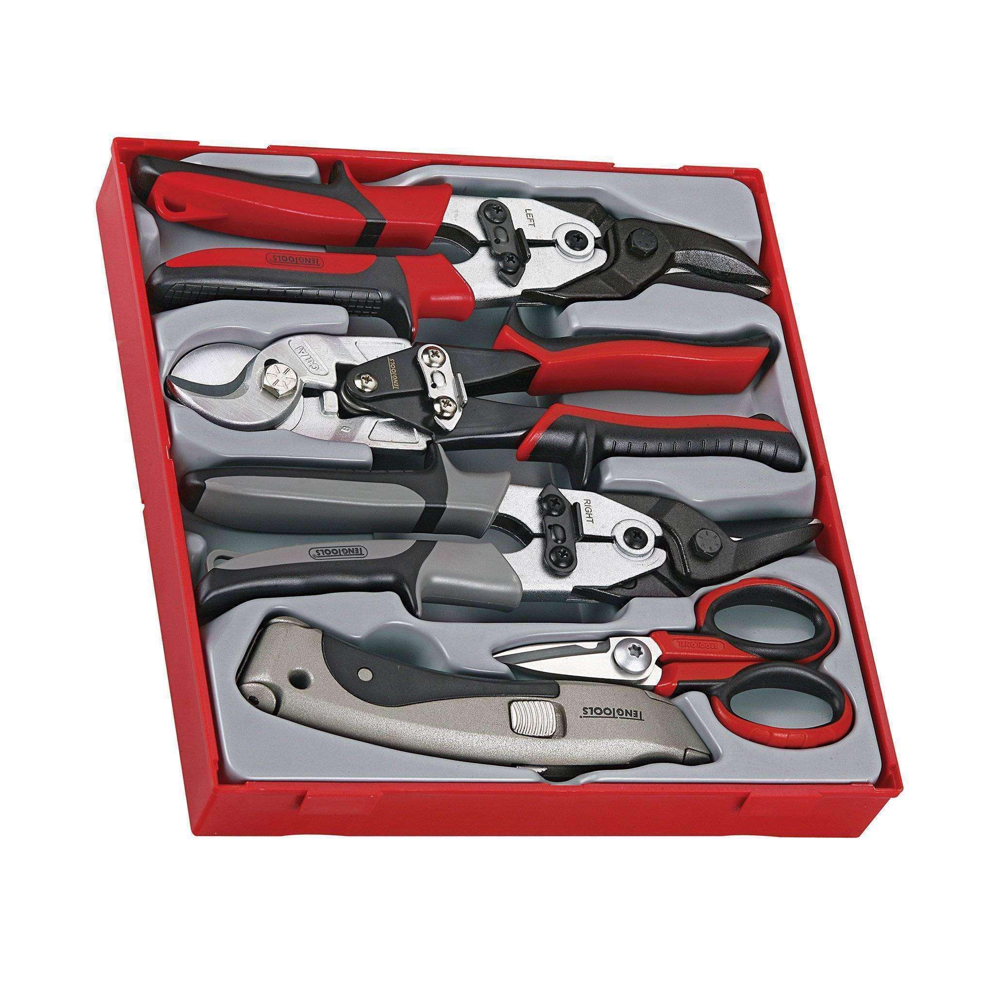 Teng Tools �C TTDCT05 5 Piece Cutting Tool Set �C TEN-O-TTDCT05