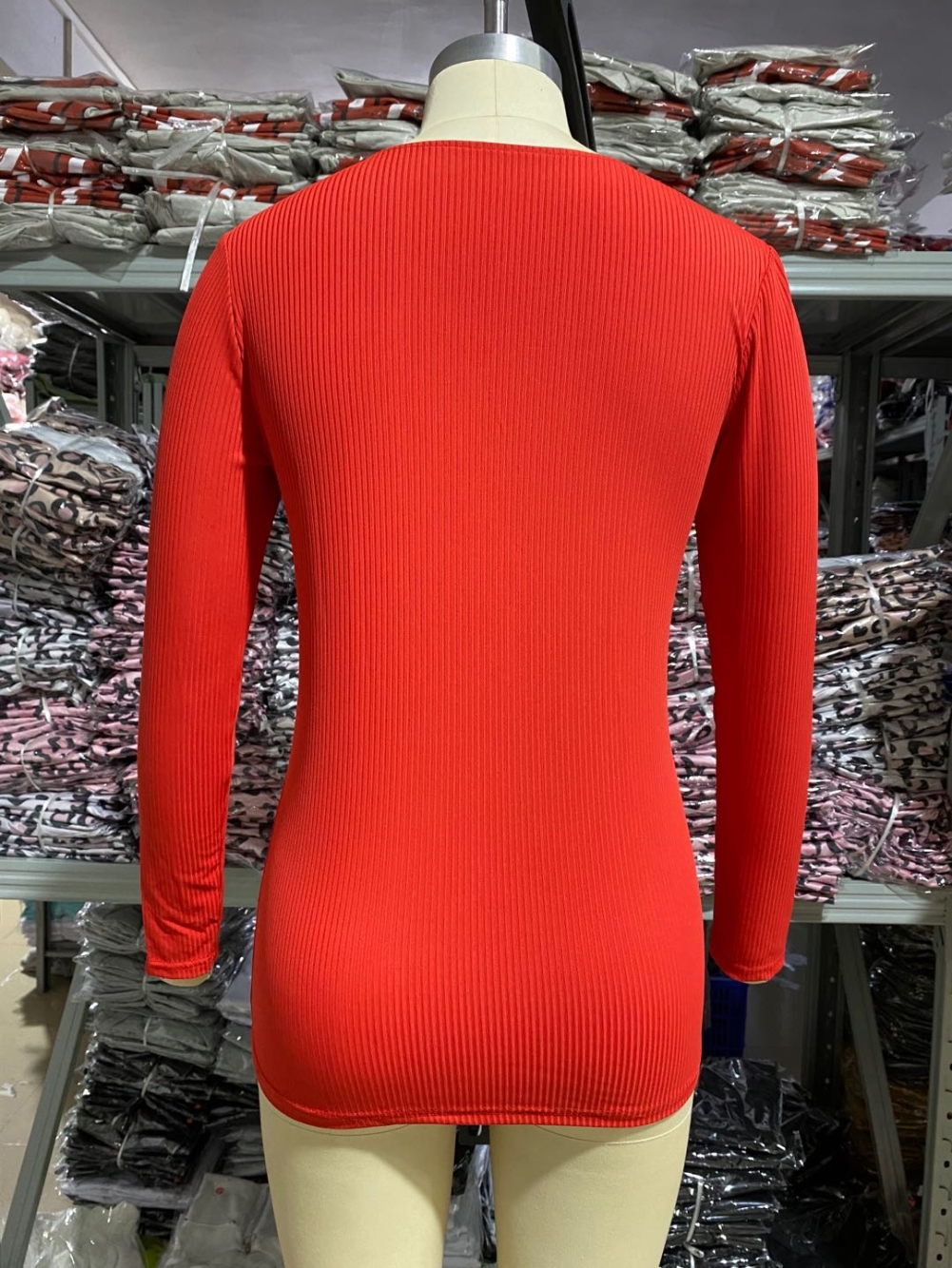 Autumn Lace Up Long Sleeve Knitted Shirt