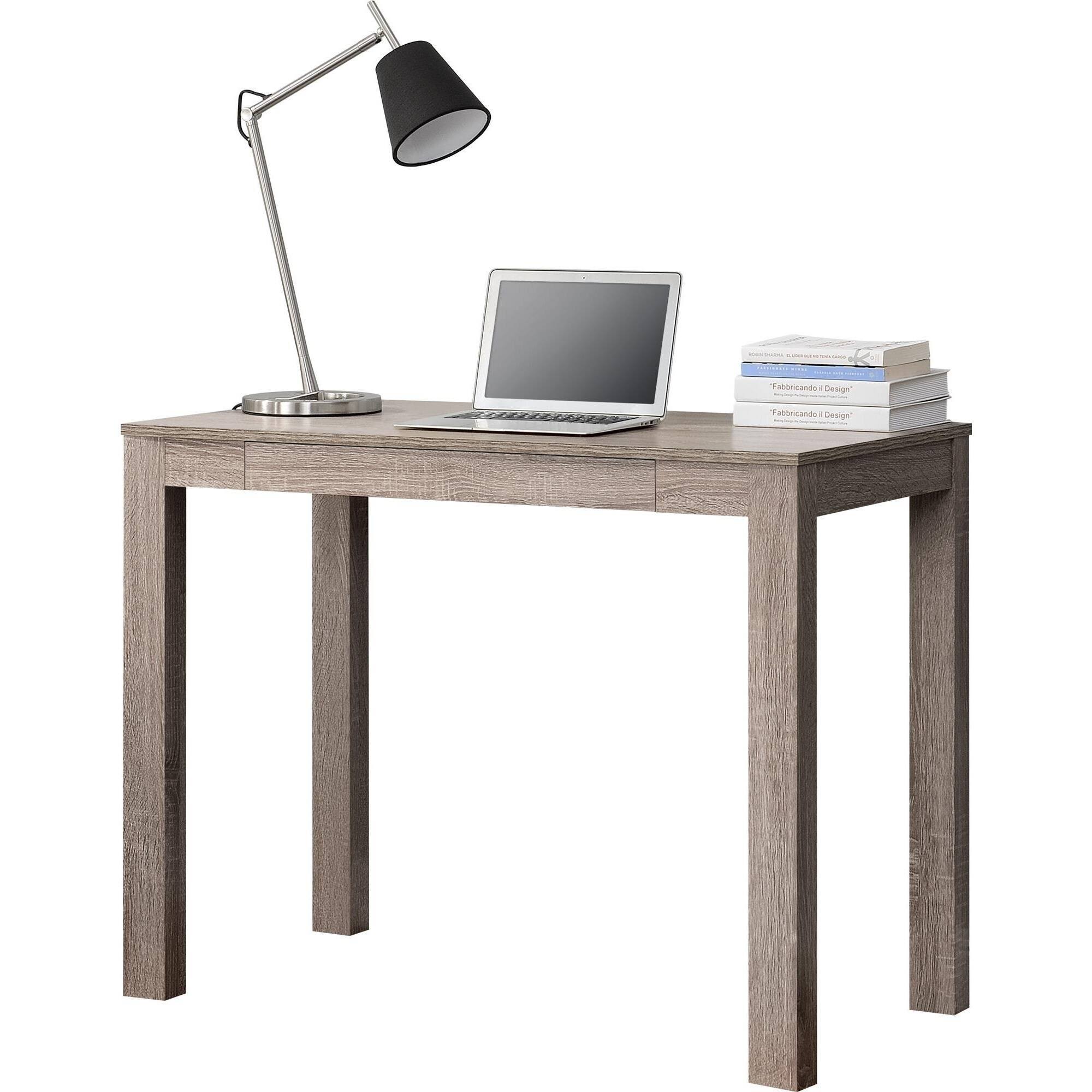 Avenue Greene Jack Weathered Oak Desk with Drawer - Parson Desk