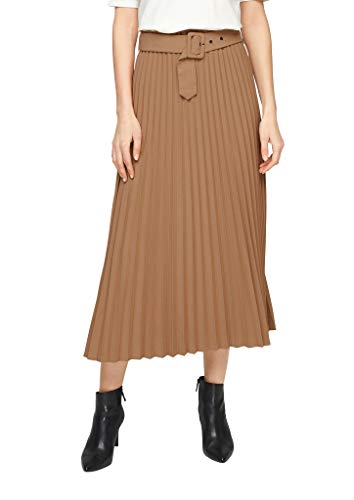 s.Oliver BLACK LABEL 女士褶皱裙,带织物腰带