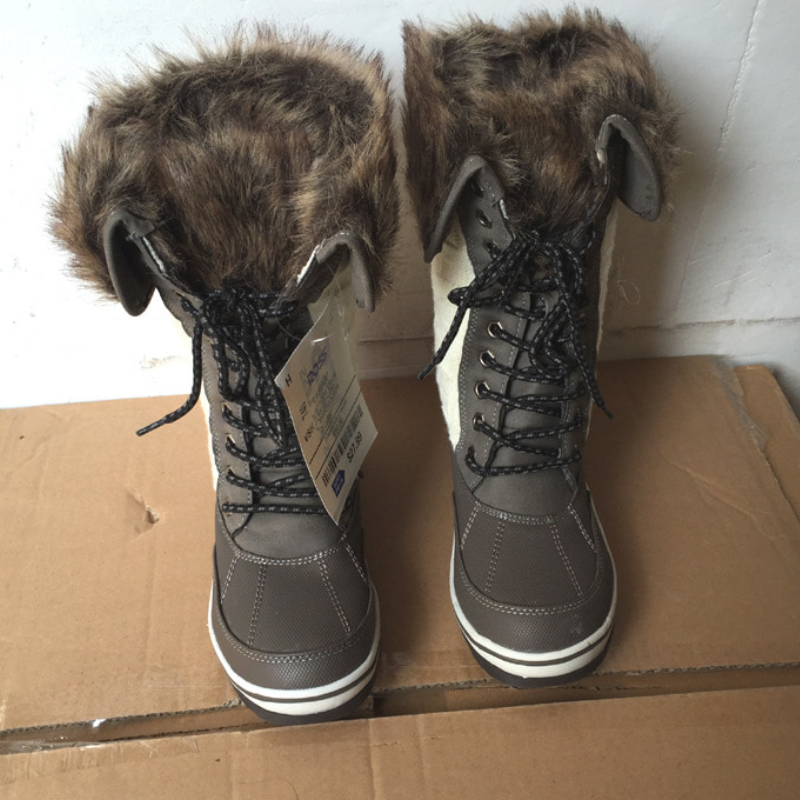 Factory Outlet Outdoor Pu Panel Chunky Heel Boots