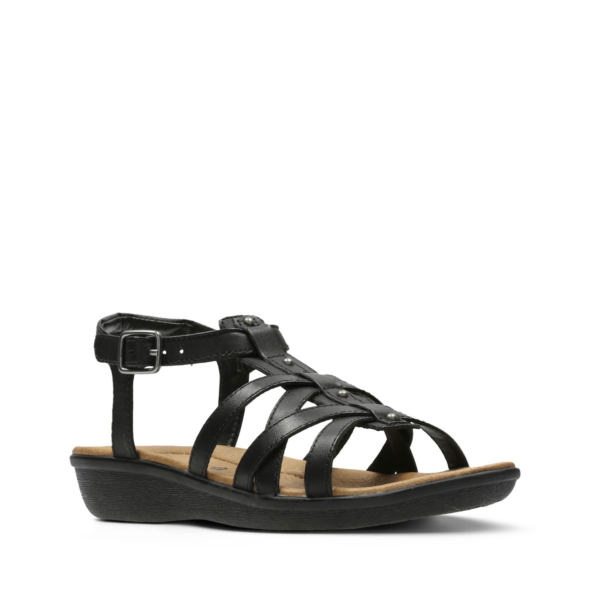 Women Sandals Manilla Bonita Black Leather