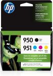 HP 950 & 951 | 4 Ink Cartridges | Black, Cyan, Magenta