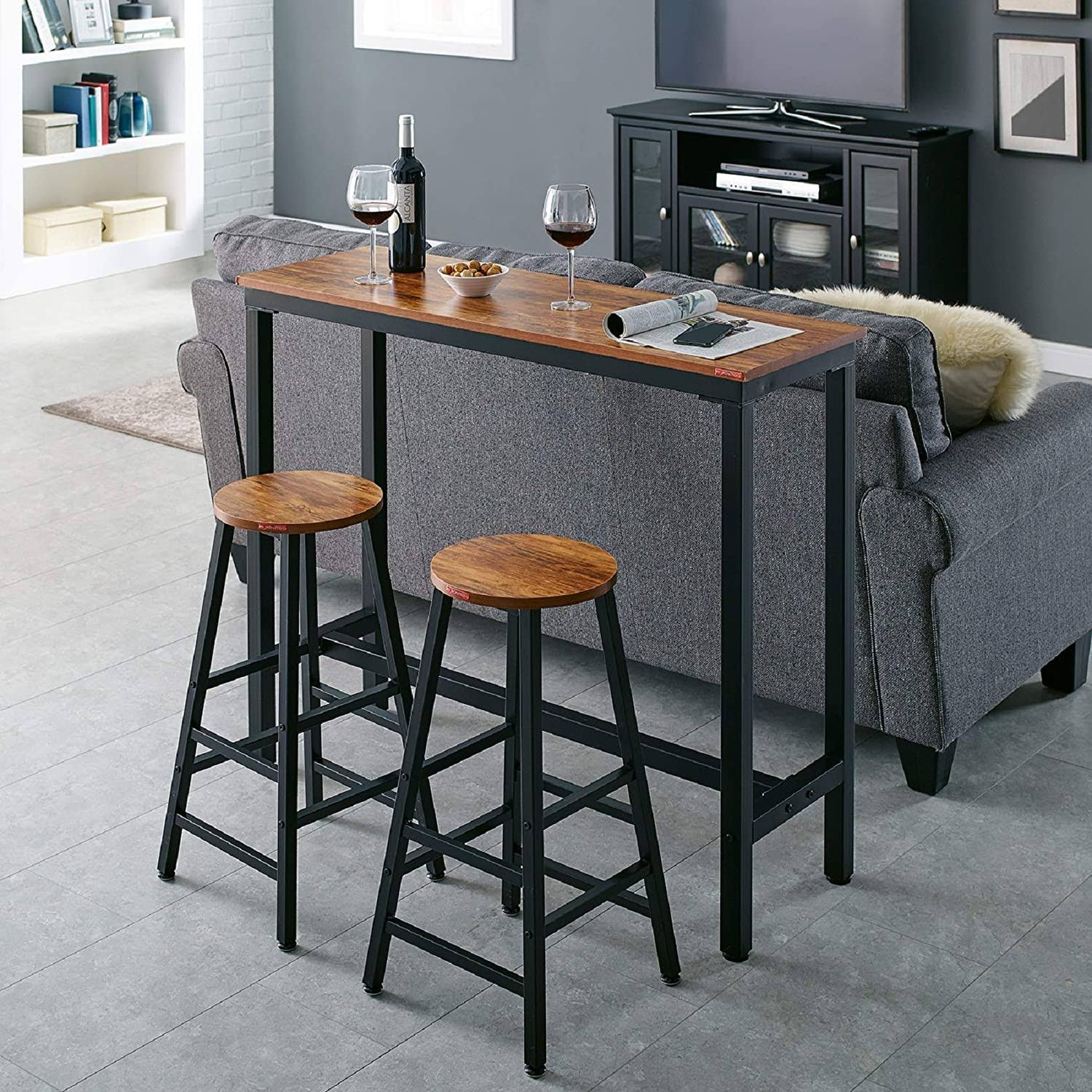 Mr Ironstone Bar Table, 47 Rectangular Kitchen Pub Dining 47.2 Table