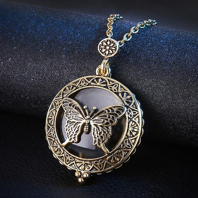 Vintage Origina lMagnifying Glass Pendant Plain Alloy Necklaces