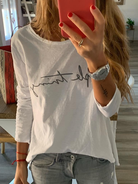 Long Sleeve Printed Casual Shirts & Tops