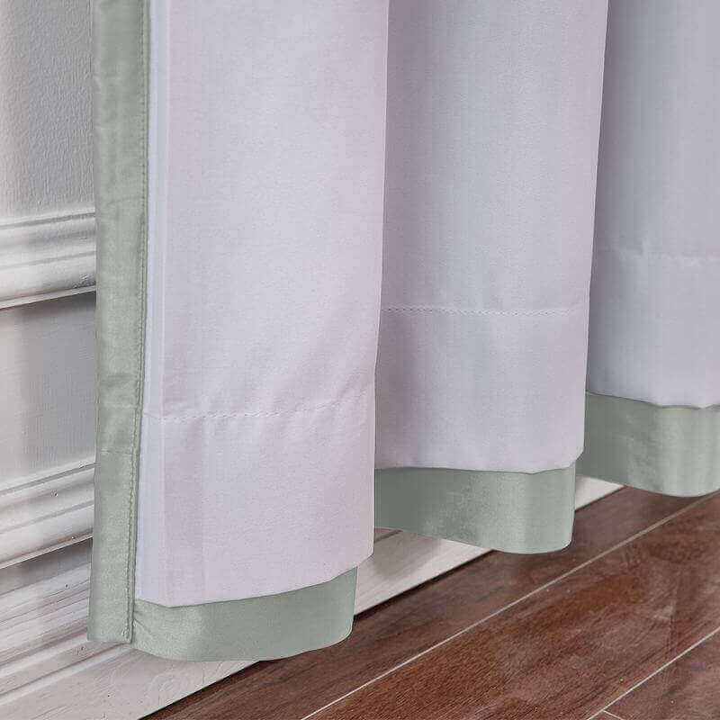 CUSTOM Lao Hang Zhou Pewter Polyester Cotton Thermal Insulated Curtain
