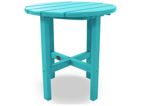 POLYWOOD 18x22 Round Side Table - Lime