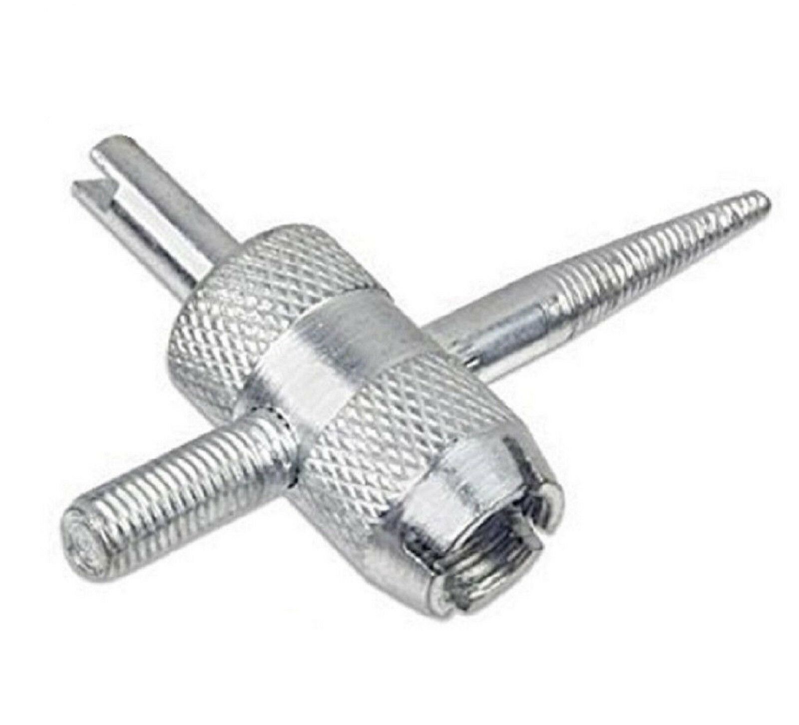 ( LARGE ) �C 4 Way Tire Valve Stem Core Remover / Installer Tool HEAVY DUTY NEW