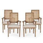 Home Maria DINING CHAIR SETS, Beige + Natural