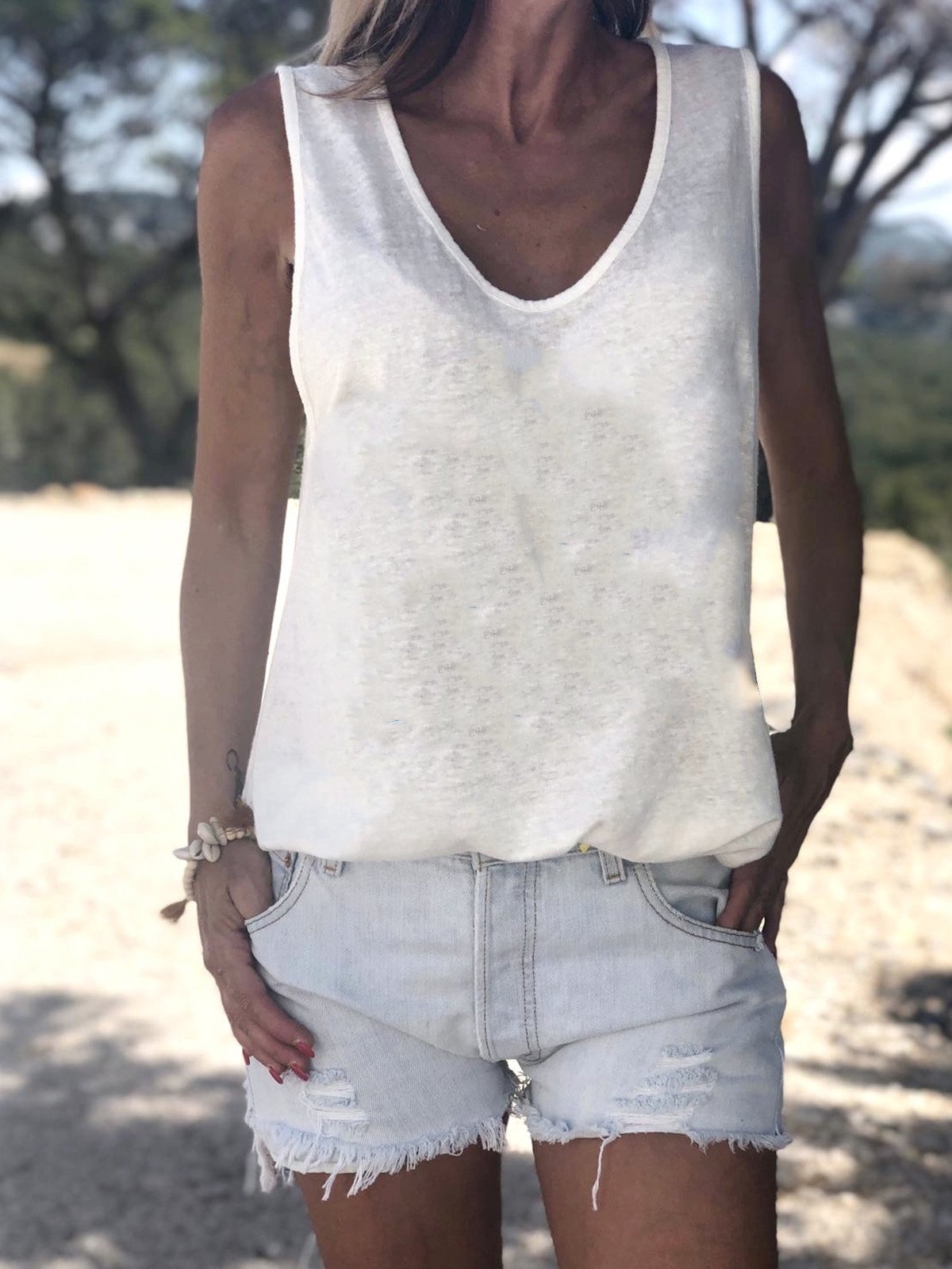 Women Casual Tops Tunic Tanks Vest