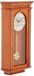 C4419 Manorcourt Chiming Clock with Golden Oak Finish, Brown
