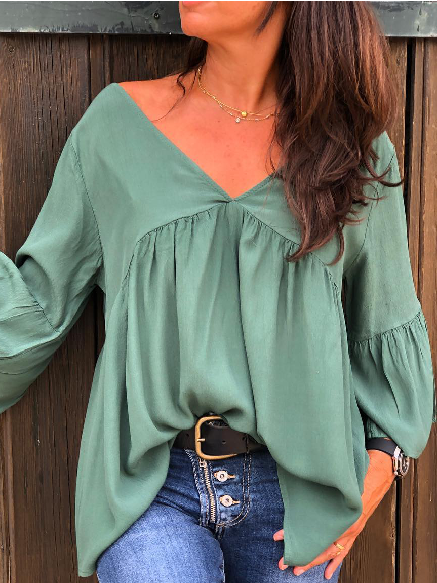 Long Sleeve Plus size Casual Shirt