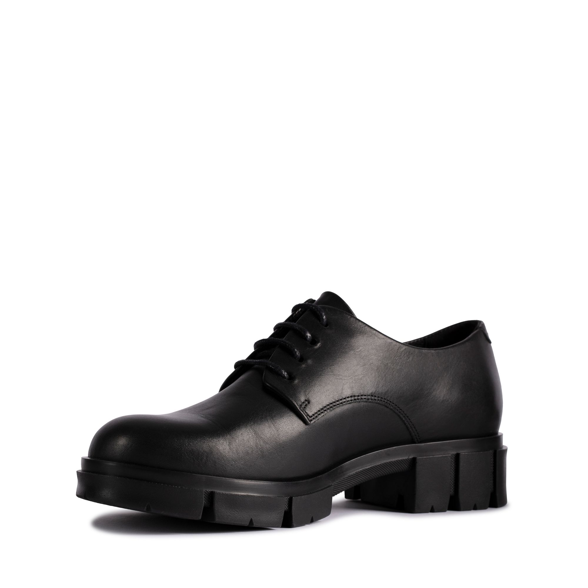 Women Teala Lace Black Leather