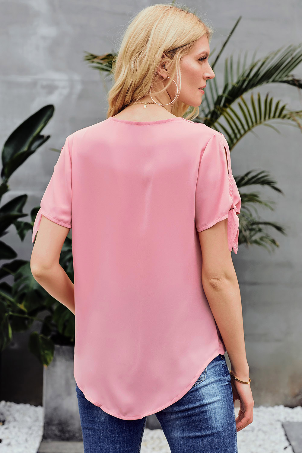 Pink Charismatic Drape Blouse