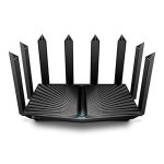 Tri Band Gigabit AX6600 WiFi 6 Wireless Internet Router for Gaming / Large Home