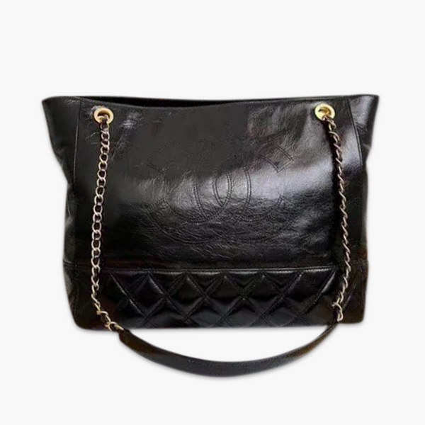 【原版皮】香奈儿/Chanel 购物袋，采用进口油腊牛皮，配顶级精美古铜金五金，非常高档新颖独特 ，休闲时尚，旅游购物最佳选择，款号：AS8345