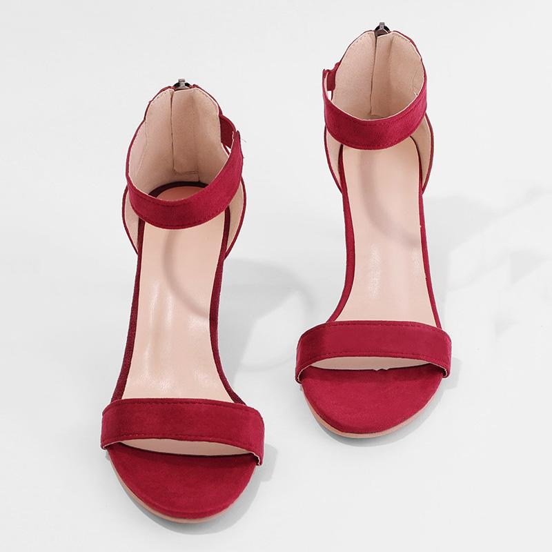 Ankle Strap Sandals - Taupe