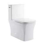 Concorde One Piece Elongated Left Side Flush Handle Toilet 1.28 gpf