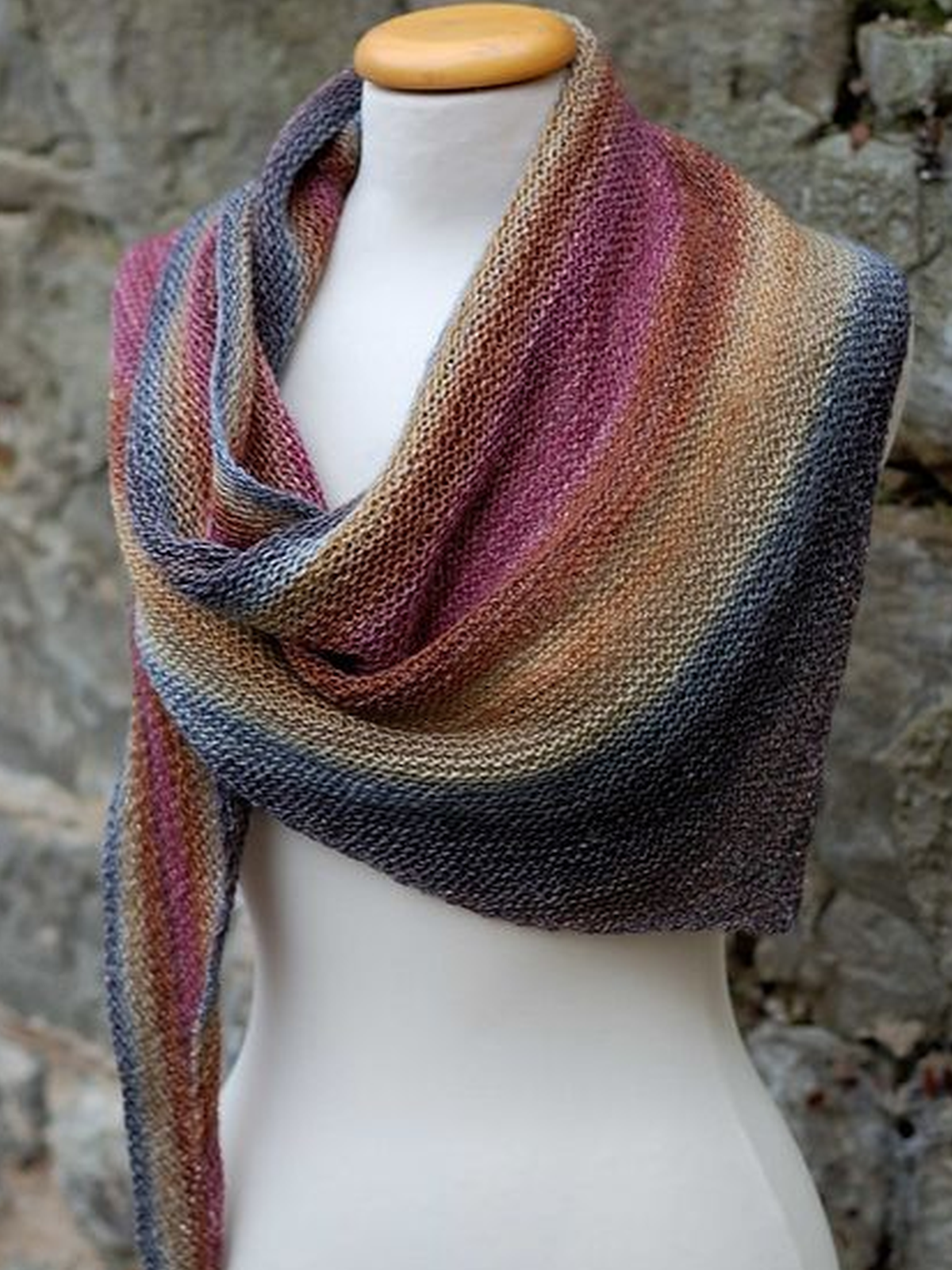 Color-Block Casual Scarves & Shawls