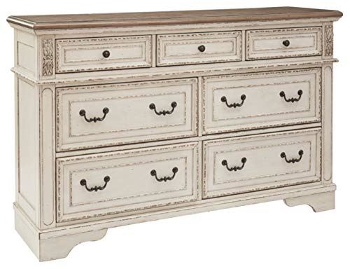 Realyn French Country 7 Drawer Dresser with Two Tone