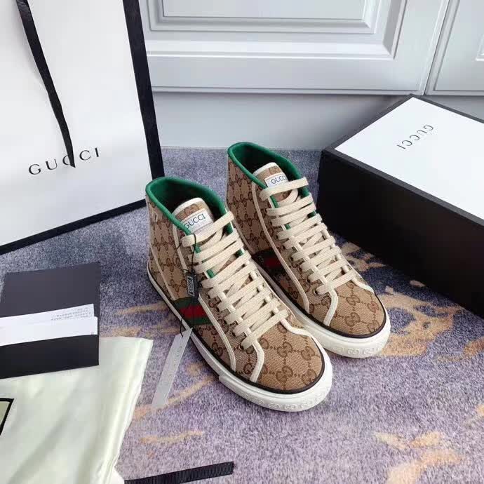 20秋季最新专柜款-古驰Gucci秋季新款1977系列高帮版！超经典好看 休闲运动百搭