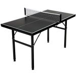 Mid-Sized Table Tennis Table w/ Pro Quality for Kids or Smaller Rooms/ 53′�?x 29.5′�?