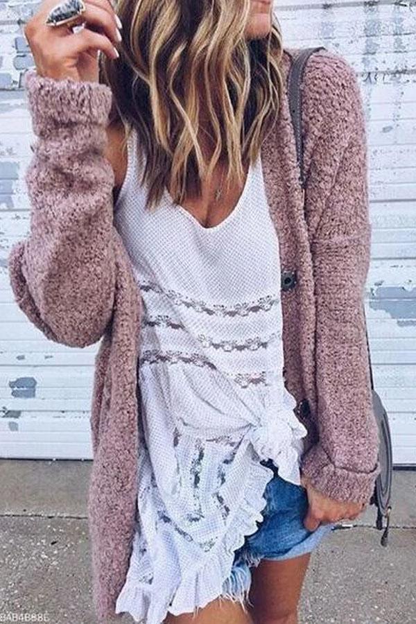 Loose Long Sleeved Cardigan