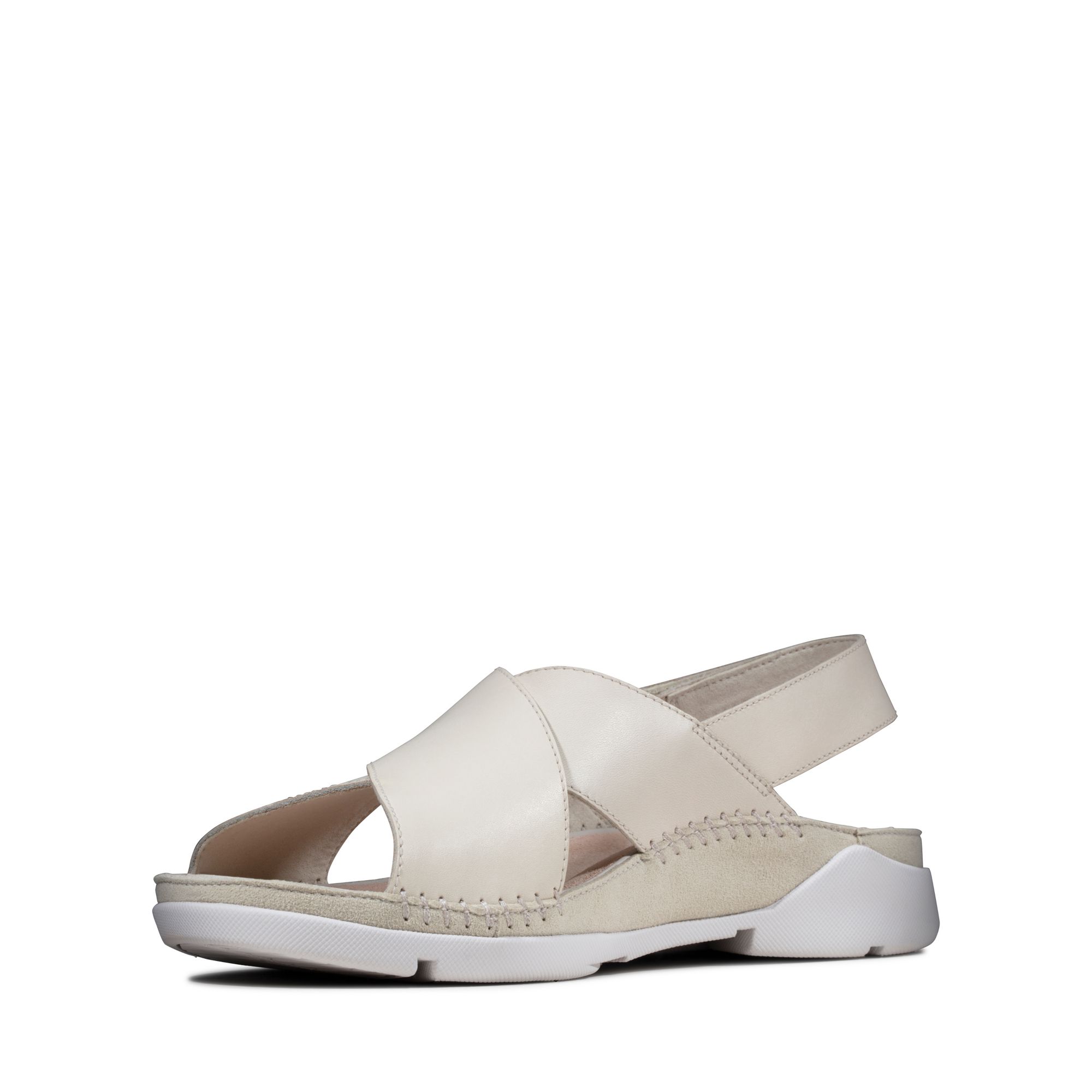 Women Sandals Tri Alexia White Leather