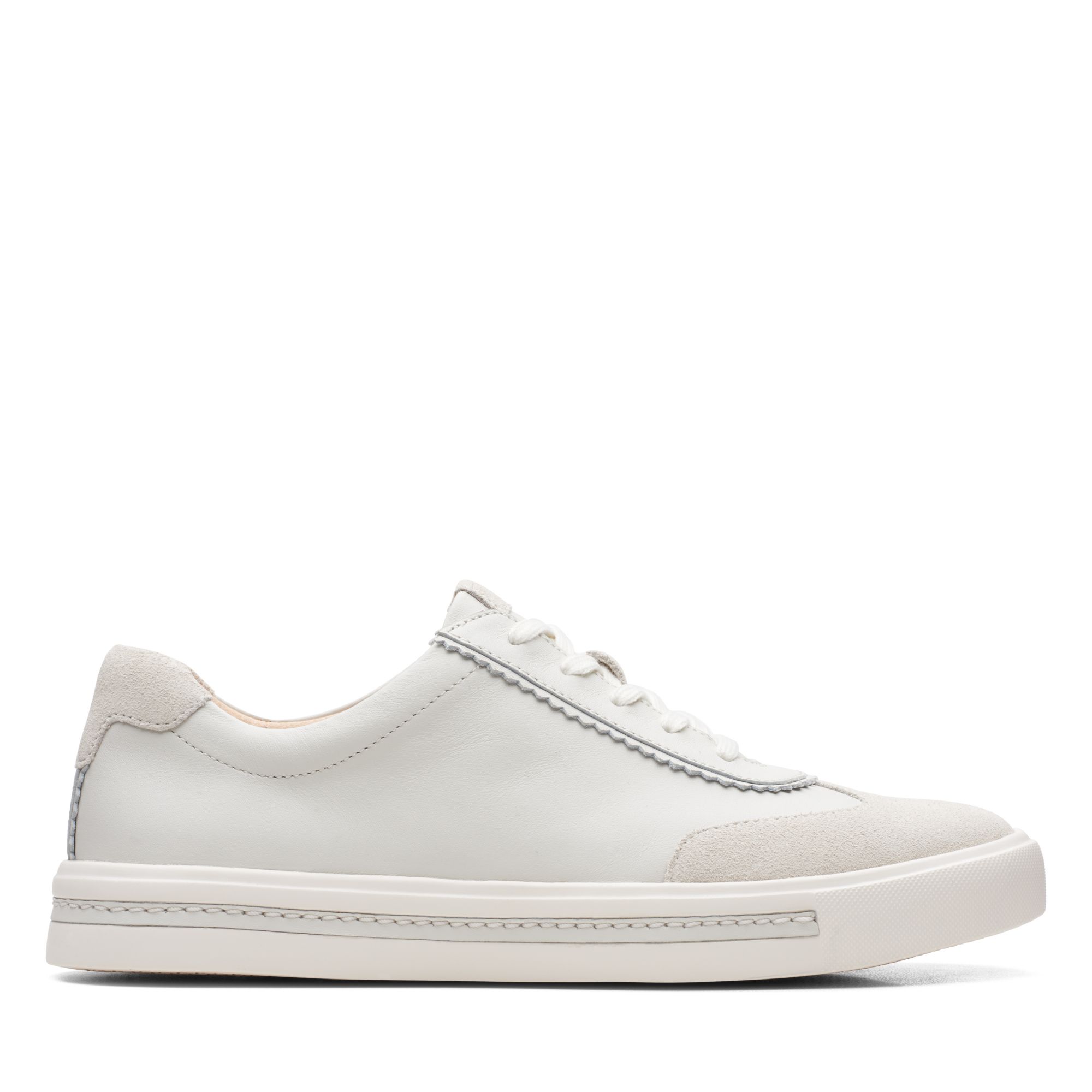 Women  Un Maui Stitch White Leather