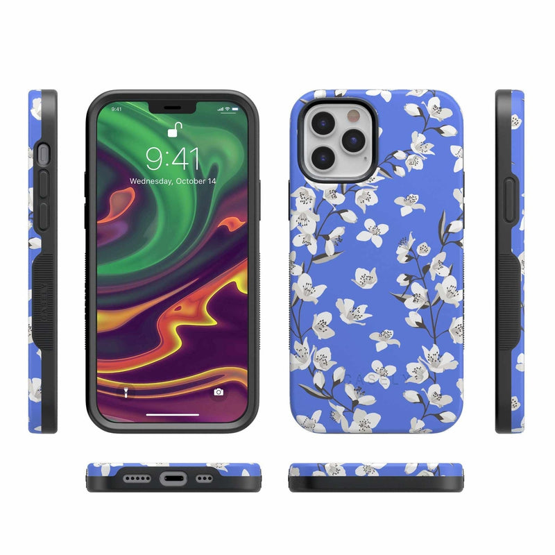 Blue Cherry Blossom Floral Case