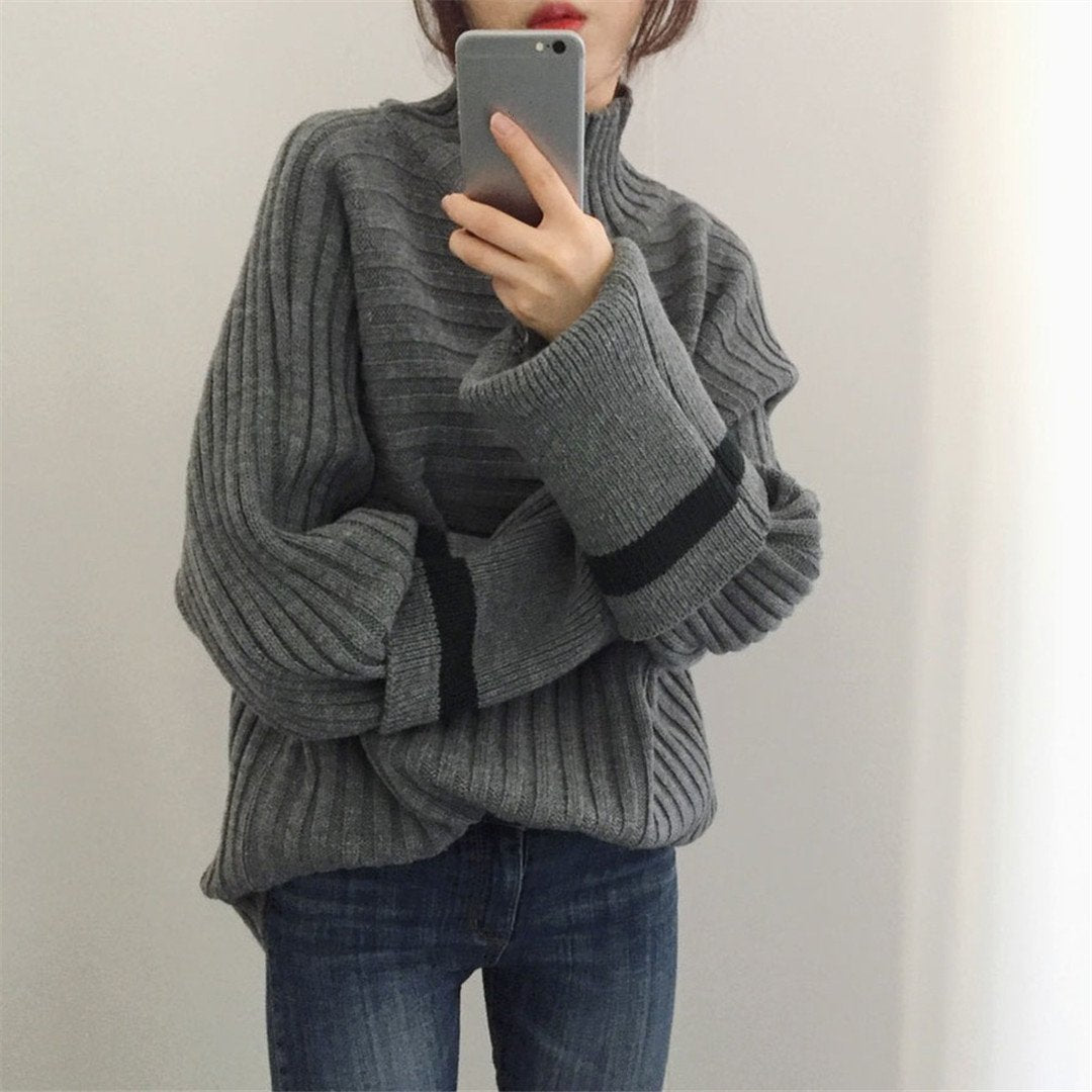 Fashion warm turtle neck sweater