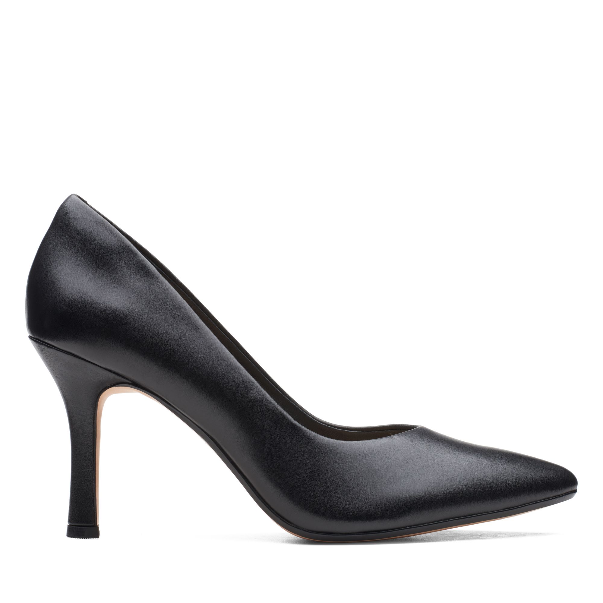 Women Violet 85 Court Black Leather