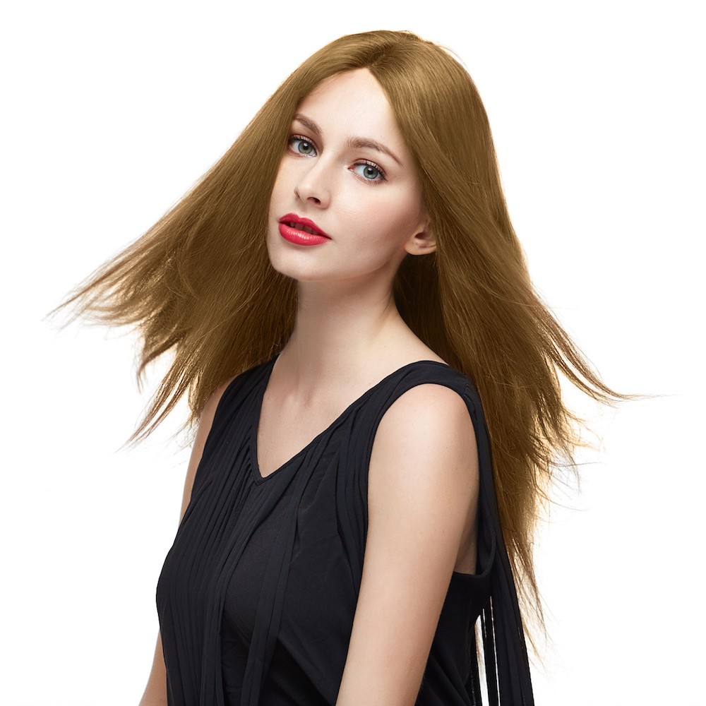 20 #8 Light Brown Indian Remy Straight Full Lace Wig