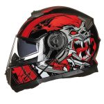 GXT160 Male Motorcycle Helmet | Dual-Lens Open Full Face Helmet DOT